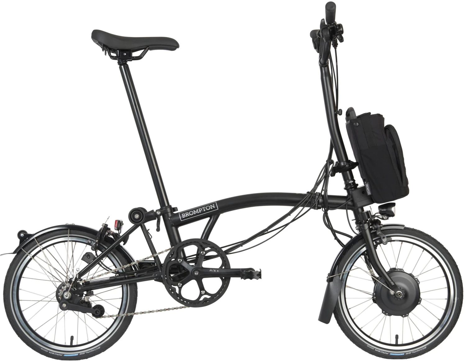 Brompton C Line Explore High Handlebar Electric Folding Bike - 16" Wheel
