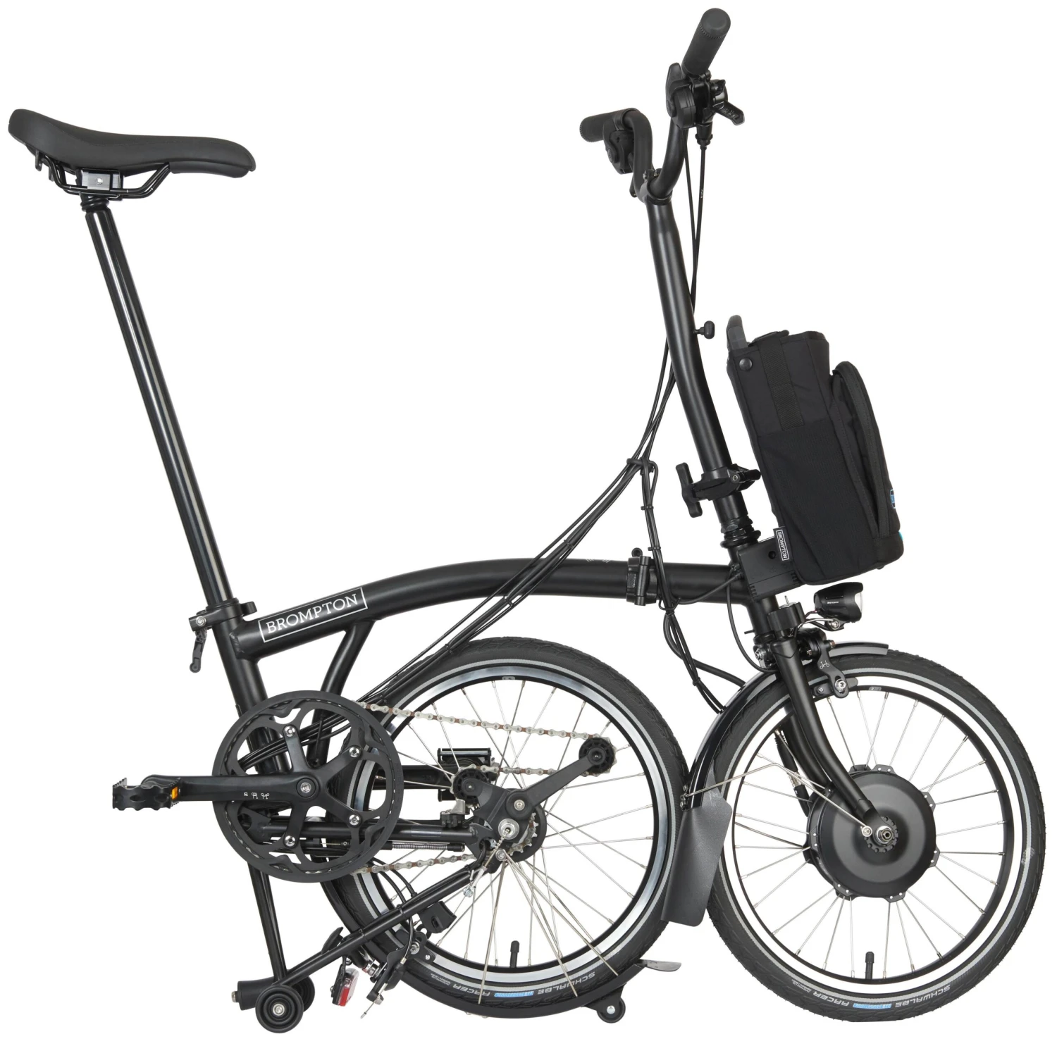 Brompton C Line Explore High Handlebar Electric Folding Bike - 16" Wheel - Image 3