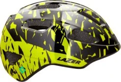 Lazer NutZ KinetiCore Helmet, Black Flash Yellow, Uni-Youth