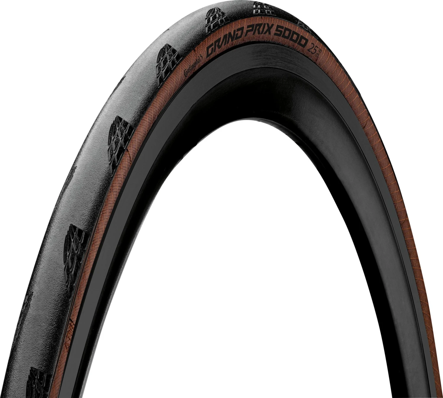 Continental Grand Prix 5000 Clincher Folding Tyre - Black/Tan