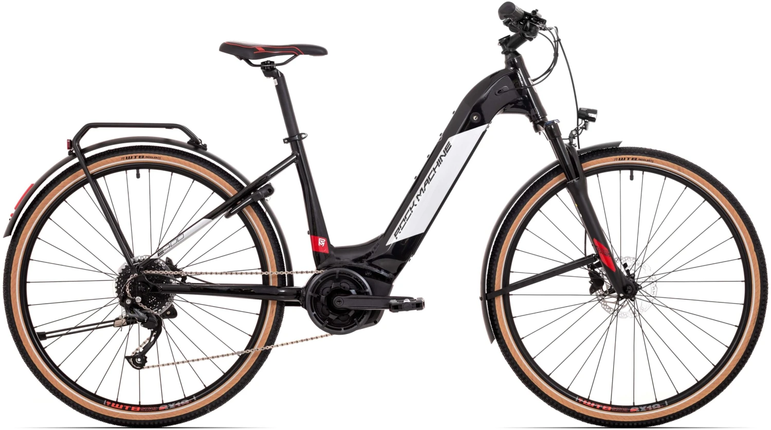 Rockmachine Crossride INT E400 B TouringMens Electric Hybrid Bike - S Frame