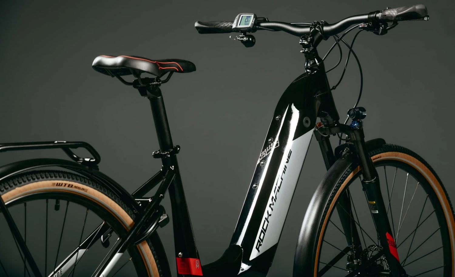 Rockmachine Crossride INT E400 B TouringMens Electric Hybrid Bike - S Frame - Image 7