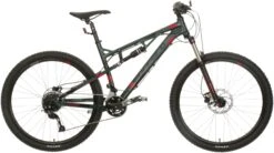 Carrera Titan Mens Full Suspension Mountain Bike - S, M, L Frames, Green/Grey